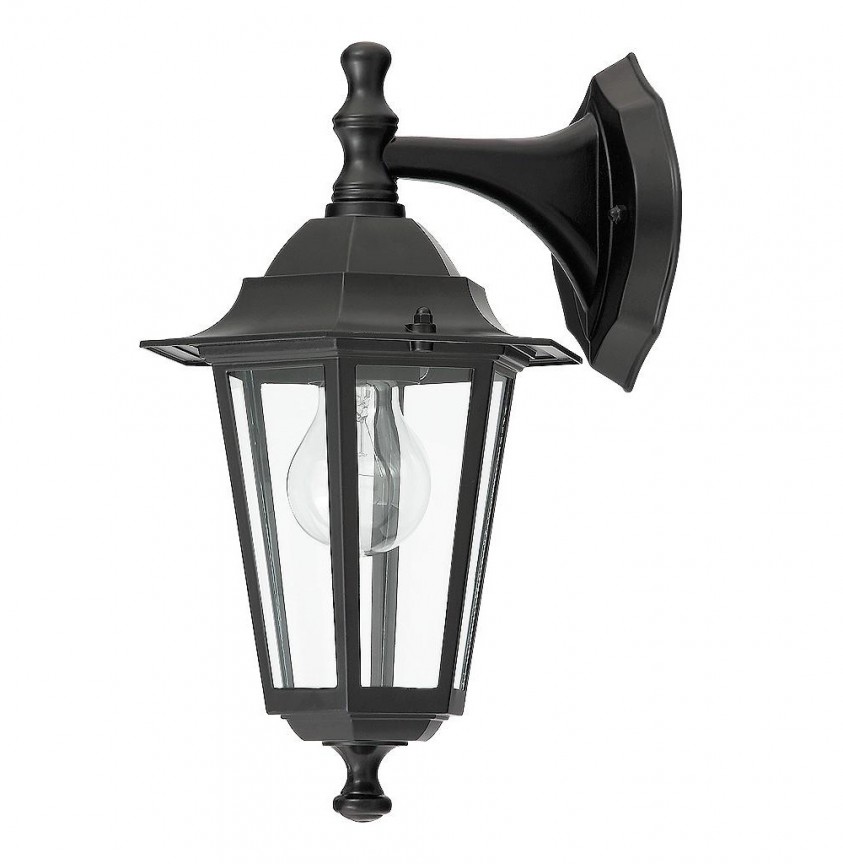 Aplica de perete exterior IP43, down light, negru Velence 8202 RX, Oferta zilei Corpuri de iluminat, lustre, aplice, veioze, lampadare, plafoniere. Mobilier si decoratiuni, oglinzi, scaune, fotolii. Oferte speciale iluminat interior si exterior. Livram in toata tara.  a