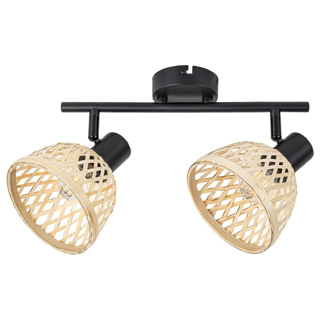 Lustra aplicata 2l design industrial Rattan negru mat, Lustre aplicate, moderne⭐ modele elegante pentru living, dormitor, bucatarie sau hol.✅DeSiGn decorativ unic!❤️Promotii lampi❗ ➽www.evalight.ro. Alege corpuri de iluminat interior de tip plafoniera si lustre aplicate de tavan, ieftine de de lux, calitate deosebita la cel mai bun pret. a