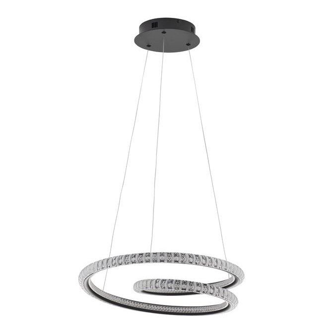 Lustra LED suspendata moderna design elegant GINEVRA 45W, Candelabre si Lustre moderne elegante⭐ modele clasice de lux pentru living, bucatarie si dormitor.✅ DeSiGn actual Top 2020!❤️Promotii lampi❗ ➽ www.evalight.ro. Oferte corpuri de iluminat suspendate pt camere de interior (înalte), suspensii (lungi) de tip lustre si candelabre, pendule decorative stil modern, clasic, rustic, baroc, scandinav, retro sau vintage, aplicate pe perete sau de tavan, cu cristale, abajur din material textil, lemn, metal, sticla, bec Edison sau LED, ieftine de calitate deosebita la cel mai bun pret. a