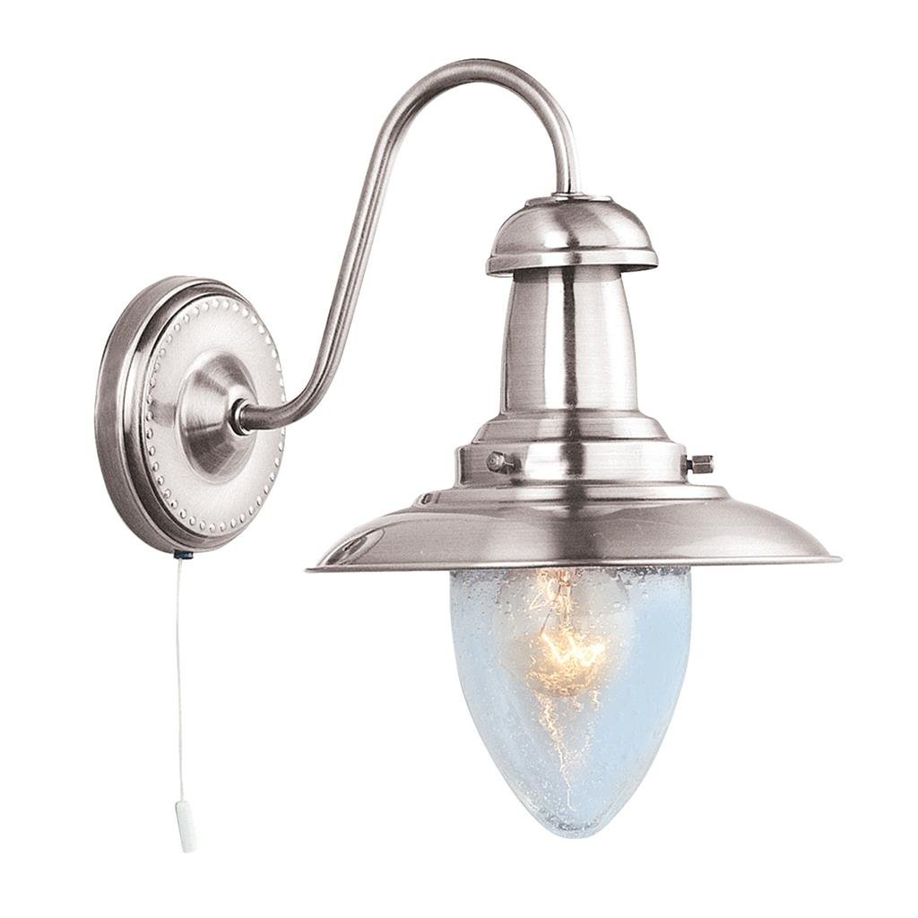 Aplica de perete stil industrial vintage Fisherman II argintiu satinat, Corpuri de iluminat Vintage, Industria Style⭐ lustre retro elegante pentru bucatarie, dormitor living.✅Lampi Design decorativ modern!❤️Promotii❗ ➽ www.evalight.ro. Oferte la corpuri de iluminat suspendate de tip suspensii pentru camere interior, decorate in stil antichizat retro sau vintage, abajur material textil, lemn, metal, sticla, bec tip lumanare Edison sau LED, ieftine si de lux, calitate deosebita la cel mai bun pret. a