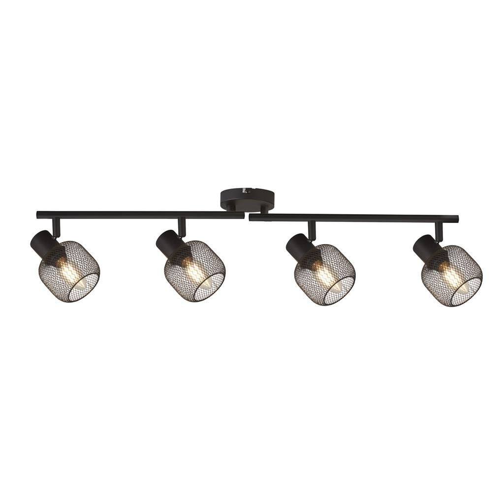 Plafoniera moderna cu 4 spoturi directionabile Meshy, Plafoniere cu spoturi, LED⭐ modele moderne corpuri de iluminat tip spoturi aplicate pe tavan sau perete.✅Design decorativ unic!❤️Promotii lampi❗ ➽ www.evalight.ro. Alege lustre de iluminat interior tip plafoniere si aplice cu 4 spoturi pe bara cu lumina LED si directie reglabila pentru living, dormitor, bucatarie, baie, hol, camera copii, calitate de lux la cel mai bun pret. a