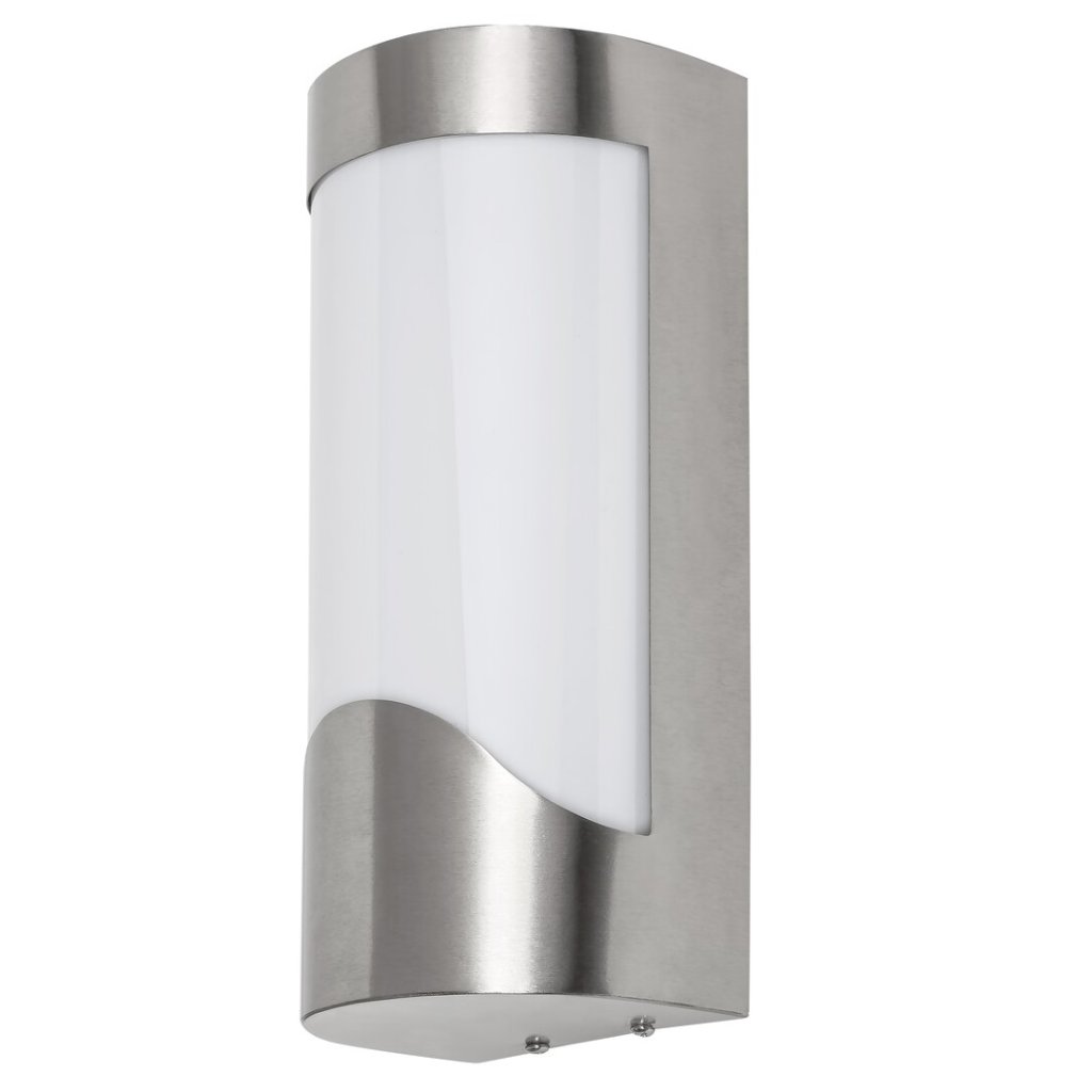 Aplica de perete pentru iluminat exterior IP44 Zilah crom satin, alb, Corpuri de iluminat exterior⭐ modele rustice, clasice, moderne pentru gradina, terasa, curte si alei.✅Design decorativ unic!❤️Promotii lampi❗ ➽www.evalight.ro. a