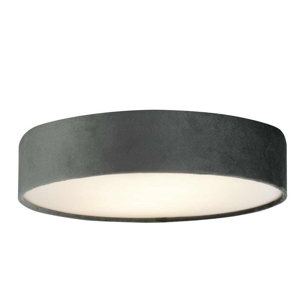 Plafoniera moderna cu abajur din catifea gri Drum 3L, 50cm, Plafoniere moderne, LED⭐ modele elegante pentru living, dormitor, bucatarie sau hol.✅DeSiGn decorativ actual unic!❤️Promotii lampi❗ ➽www.evalight.ro. Alege corpuri de iluminat interior de tip plafoniera, lustre aplicate de tavan si perete pt camere casa, ieftine si de lux, calitate deosebita la cel mai bun pret. a