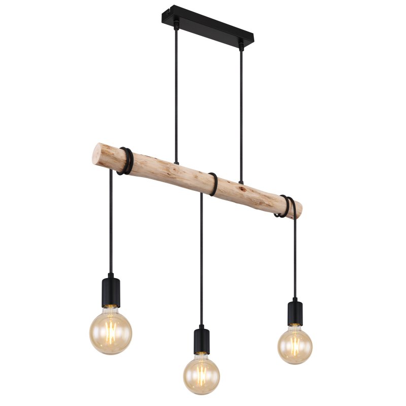 Lustra cu 3 pendule design rustic Gregor negru, natural, Candelabre si Lustre moderne elegante⭐ modele clasice de lux pentru living, bucatarie si dormitor.✅ DeSiGn actual Top 2020!❤️Promotii lampi❗ ➽ www.evalight.ro. Oferte corpuri de iluminat suspendate pt camere de interior (înalte), suspensii (lungi) de tip lustre si candelabre, pendule decorative stil modern, clasic, rustic, baroc, scandinav, retro sau vintage, aplicate pe perete sau de tavan, cu cristale, abajur din material textil, lemn, metal, sticla, bec Edison sau LED, ieftine de calitate deosebita la cel mai bun pret. a