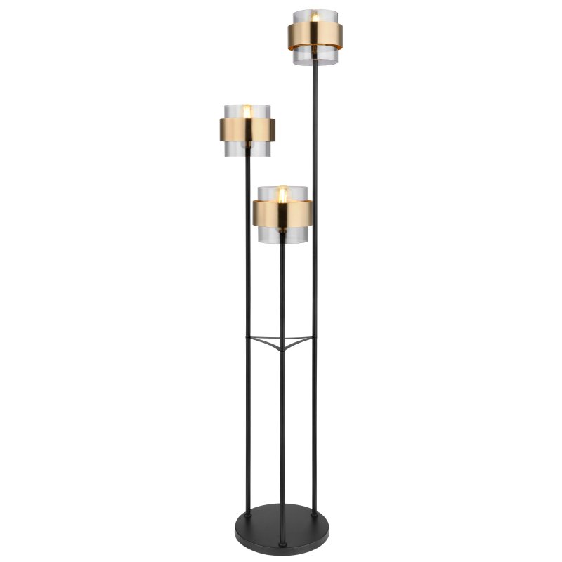 Lampadar, lampa de podea design modern MILLEY negru, auriu, Lampadare moderne de podea⭐ modele elegante pentru iluminat camera living dormitor.✅DeSiGn decorativ de lux unic!❤️Promotii lampi❗ ➽www.evalight.ro. Alege corpuri de iluminat de podea pt interior cu reader LED, ieftine de calitate deosebita la cel mai bun pret. a