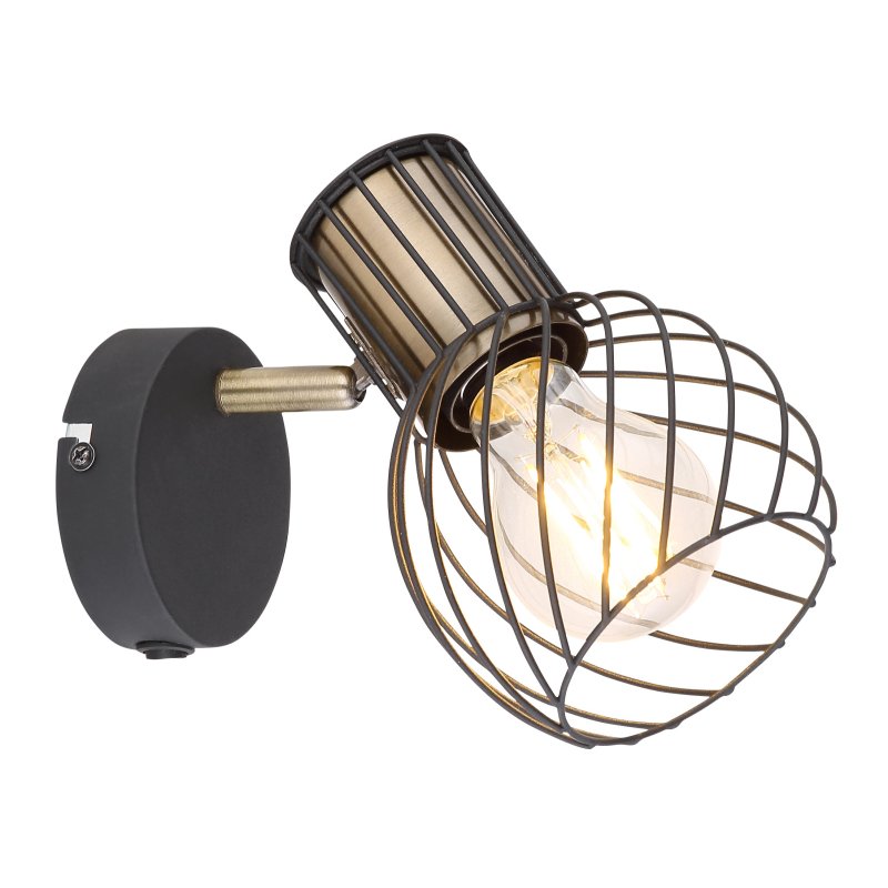 Aplica de perete design industrial ARGUSTO negru, auriu, Candelabre si Lustre moderne elegante⭐ modele clasice de lux pentru living, bucatarie si dormitor.✅ DeSiGn actual Top 2020!❤️Promotii lampi❗ ➽ www.evalight.ro. Oferte corpuri de iluminat suspendate pt camere de interior (înalte), suspensii (lungi) de tip lustre si candelabre, pendule decorative stil modern, clasic, rustic, baroc, scandinav, retro sau vintage, aplicate pe perete sau de tavan, cu cristale, abajur din material textil, lemn, metal, sticla, bec Edison sau LED, ieftine de calitate deosebita la cel mai bun pret. a