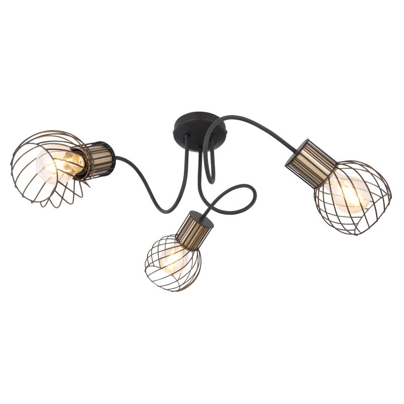 Plafoniera cu 3 spoturi design industrial ARGUSTO negru, auriu, Plafoniere cu 3 spoturi, LED⭐ modele moderne corpuri de iluminat tip spoturi aplicate pe tavan sau perete.✅Design decorativ unic!❤️Promotii lampi❗ ➽ www.evalight.ro. Alege oferte lustre de iluminat interior tip plafoniere si aplice cu 3 spoturi pe bara cu lumina LED si directie reglabila pentru living, dormitor, bucatarie, baie, hol, camera copii, calitate de lux la cel mai bun pret. a