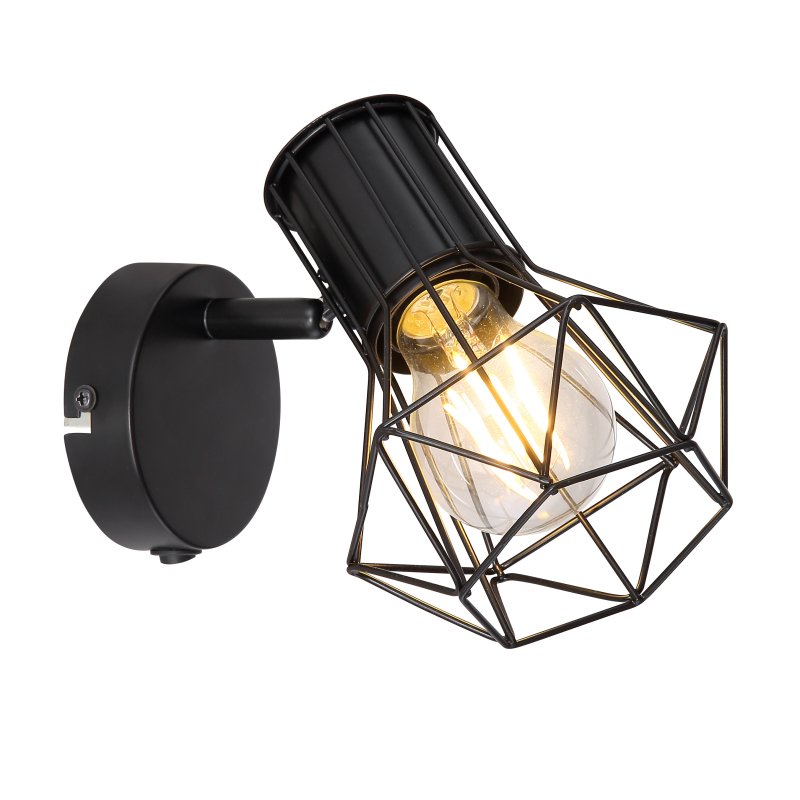 Aplica de perete design industrial PRISKA negru, Aplice de perete moderne, LED⭐ modele potrivite pentru iluminat living dormitor, bucatarie, hol.✅DeSiGn decorativ actual unic!❤️Promotii lampi❗ ➽www.evalight.ro. Alege corpuri de iluminat interior elegante de tip lustre aplicate de perete si tavan pt camere casa, ieftine si de lux, calitate deosebita la cel mai bun pret. a