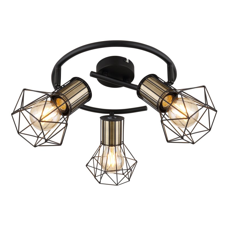 Plafoniera cu 3 spoturi design industrial PRISKA negru, alama, Candelabre si Lustre moderne elegante⭐ modele clasice de lux pentru living, bucatarie si dormitor.✅ DeSiGn actual Top 2020!❤️Promotii lampi❗ ➽ www.evalight.ro. Oferte corpuri de iluminat suspendate pt camere de interior (înalte), suspensii (lungi) de tip lustre si candelabre, pendule decorative stil modern, clasic, rustic, baroc, scandinav, retro sau vintage, aplicate pe perete sau de tavan, cu cristale, abajur din material textil, lemn, metal, sticla, bec Edison sau LED, ieftine de calitate deosebita la cel mai bun pret. a