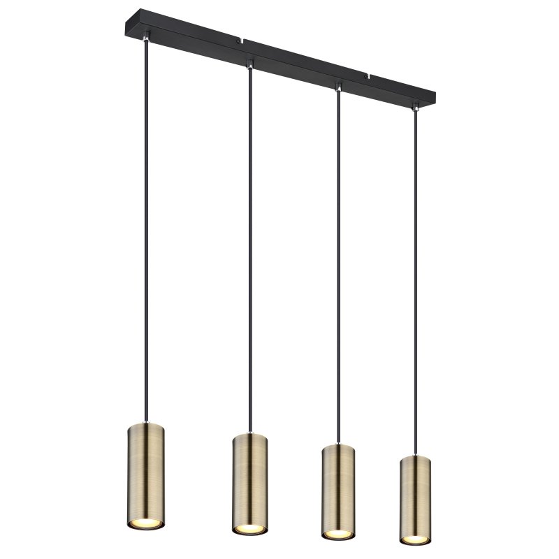 Lustra cu 4 pendule design modern ROBBY negru mat, alama mat, Candelabre si Lustre moderne elegante⭐ modele clasice de lux pentru living, bucatarie si dormitor.✅ DeSiGn actual Top 2020!❤️Promotii lampi❗ ➽ www.evalight.ro. Oferte corpuri de iluminat suspendate pt camere de interior (înalte), suspensii (lungi) de tip lustre si candelabre, pendule decorative stil modern, clasic, rustic, baroc, scandinav, retro sau vintage, aplicate pe perete sau de tavan, cu cristale, abajur din material textil, lemn, metal, sticla, bec Edison sau LED, ieftine de calitate deosebita la cel mai bun pret. a