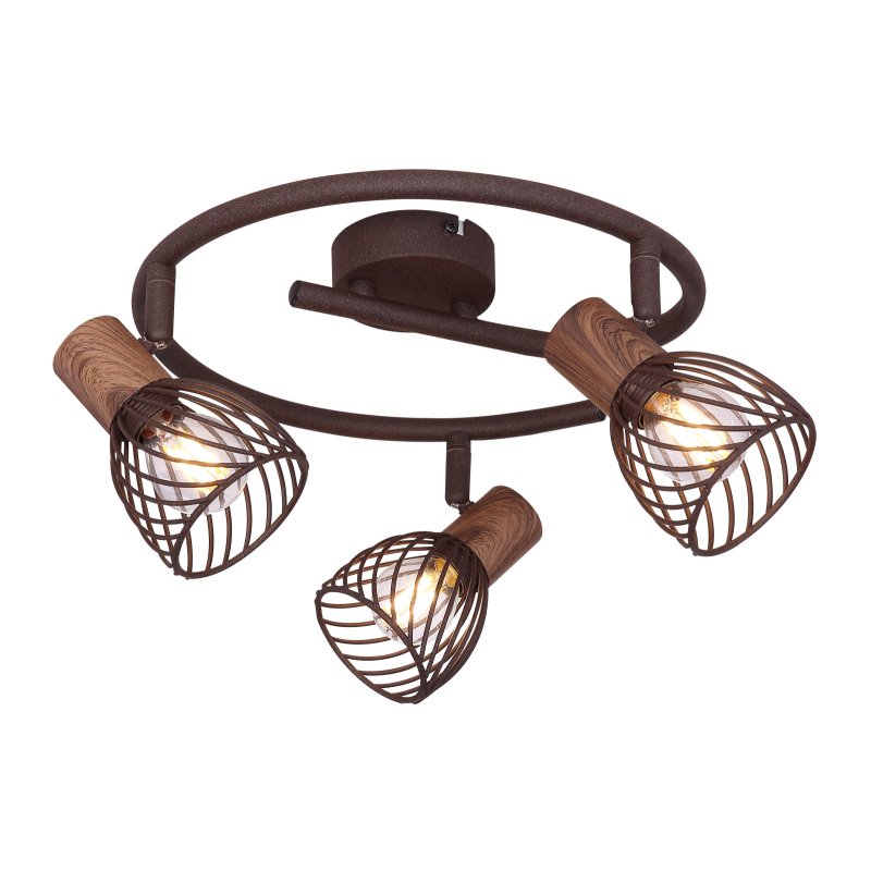 Plafoniera cu 3 spoturi design industrial Isabelle ruginiu, Plafoniere cu 3 spoturi, LED⭐ modele moderne corpuri de iluminat tip spoturi aplicate pe tavan sau perete.✅Design decorativ unic!❤️Promotii lampi❗ ➽ www.evalight.ro. Alege oferte lustre de iluminat interior tip plafoniere si aplice cu 3 spoturi pe bara cu lumina LED si directie reglabila pentru living, dormitor, bucatarie, baie, hol, camera copii, calitate de lux la cel mai bun pret. a