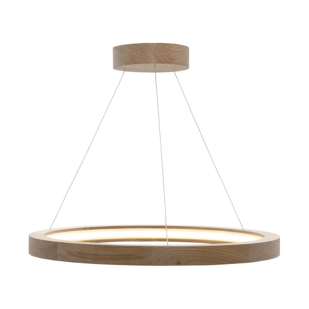 Lustra LED lemn design modern circular OAK 55cm, Lustre LED, moderne⭐ modele pendule pentru iluminat dormitor, living, bucatarie.✅DeSiGn decorativ unic!❤️Promotii lampi LED❗ ➽ www.evalight.ro. Alege corpuri de iluminat cu LED suspendate pt interior, suspensii elegante de lux cu cristale (becuri cu leduri si module LED integrate cu lumina calda, naturala sau rece), ieftine de calitate deosebita la cel mai bun pret.  a