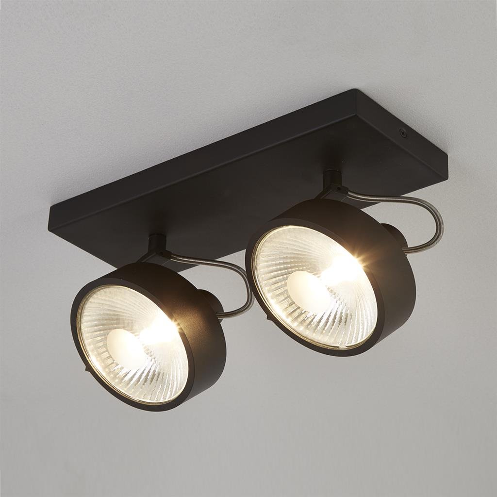 Plafoniera cu 2 spoturi directionabile Jupiter 2, negru, Aplice aplicate perete sau tavan cu spoturi, LED⭐ modele moderne corpuri de iluminat tip spoturi pe bara.✅Design decorativ unic!❤️Promotii lampi❗ ➽ www.evalight.ro. Alege aplice de iluminat interior, lustre si plafoniere cu 2 spoturi cu lumina LED si directie reglabila, spot orientabil cu intrerupator, simple si ieftine de calitate la cel mai bun pret. a