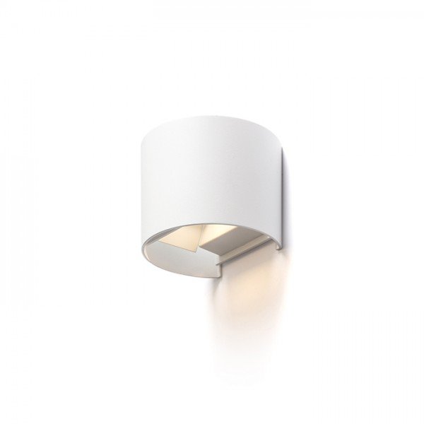 Aplica LED de perete exterior ambientala IP65 TITO R DIMM alb, Corpuri de iluminat exterior⭐ modele rustice, clasice, moderne pentru gradina, terasa, curte si alei.✅Design decorativ unic!❤️Promotii lampi❗ ➽www.evalight.ro. a