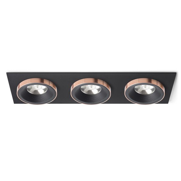 Spot LED incastrabil tavan SHARM SQ III negru/negru/cupru, Spoturi incastrate tavan / perete, LED⭐ modele moderne pentru baie, living, dormitor, bucatarie, hol.✅Design decorativ unic!❤️Promotii lampi❗ ➽ www.evalight.ro. Alege corpuri de iluminat interior de tip spot-uri incastrabile cu LED, cu lumina calda, alba rece sau neutra, montare in tavanul fals rigips, mobila, pardoseala, beton, ieftine de calitate la cel mai bun pret. a