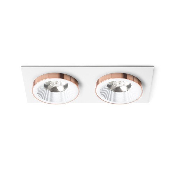 Spot LED incastrabil tavan SHARM SQ II alb/cupru, Spoturi incastrate tavan / perete, LED⭐ modele moderne pentru baie, living, dormitor, bucatarie, hol.✅Design decorativ unic!❤️Promotii lampi❗ ➽ www.evalight.ro. Alege corpuri de iluminat interior de tip spot-uri incastrabile cu LED, cu lumina calda, alba rece sau neutra, montare in tavanul fals rigips, mobila, pardoseala, beton, ieftine de calitate la cel mai bun pret. a