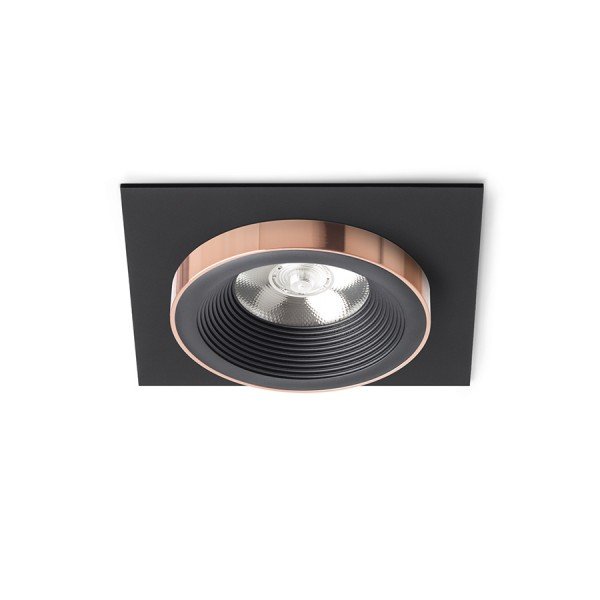 Spot LED incastrabil tavan SHARM negru/negru/cupru, Spoturi incastrate tavan / perete, LED⭐ modele moderne pentru baie, living, dormitor, bucatarie, hol.✅Design decorativ unic!❤️Promotii lampi❗ ➽ www.evalight.ro. Alege corpuri de iluminat interior de tip spot-uri incastrabile cu LED, cu lumina calda, alba rece sau neutra, montare in tavanul fals rigips, mobila, pardoseala, beton, ieftine de calitate la cel mai bun pret. a