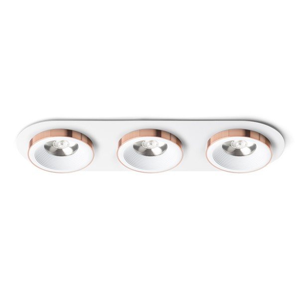 Spot LED incastrabil tavan SHARM R III alb/cupru, Spoturi incastrate tavan / perete, LED⭐ modele moderne pentru baie, living, dormitor, bucatarie, hol.✅Design decorativ unic!❤️Promotii lampi❗ ➽ www.evalight.ro. Alege corpuri de iluminat interior de tip spot-uri incastrabile cu LED, cu lumina calda, alba rece sau neutra, montare in tavanul fals rigips, mobila, pardoseala, beton, ieftine de calitate la cel mai bun pret. a