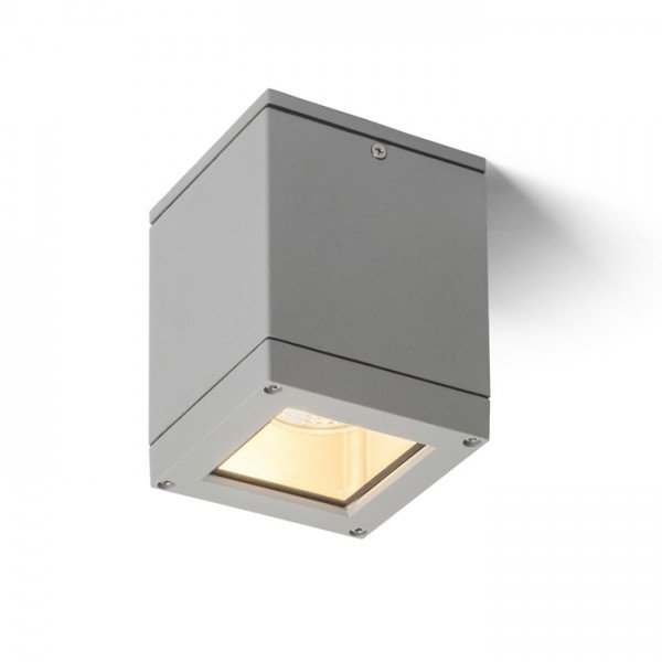 Plafoniera de exterior cu protectie IP54, QUADRA M gri argintiu, Plafoniere exterior, LED⭐ lampi de iluminat exterior rustice, clasice, moderne pentru terasa casa.✅Design decorativ!❤️Promotii ➽ www.evalight.ro❗ Alege corpuri de iluminat exterior rezistente la apa, tip aplice si spoturi aplicate pt tavan sau perete, solare cu senzori de miscare, metalice, abajur din sticla cu decor ornamental, ieftine si de lux, calitate deosebita la cel mai bun pret. a