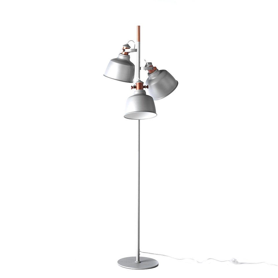 Lampadar, Lampa de podea eleganta design minimalist Steel 3L, Lampadare moderne de podea⭐ modele elegante pentru iluminat camera living dormitor.✅DeSiGn decorativ de lux unic!❤️Promotii lampi❗ ➽www.evalight.ro. Alege corpuri de iluminat de podea pt interior cu reader LED, ieftine de calitate deosebita la cel mai bun pret. a