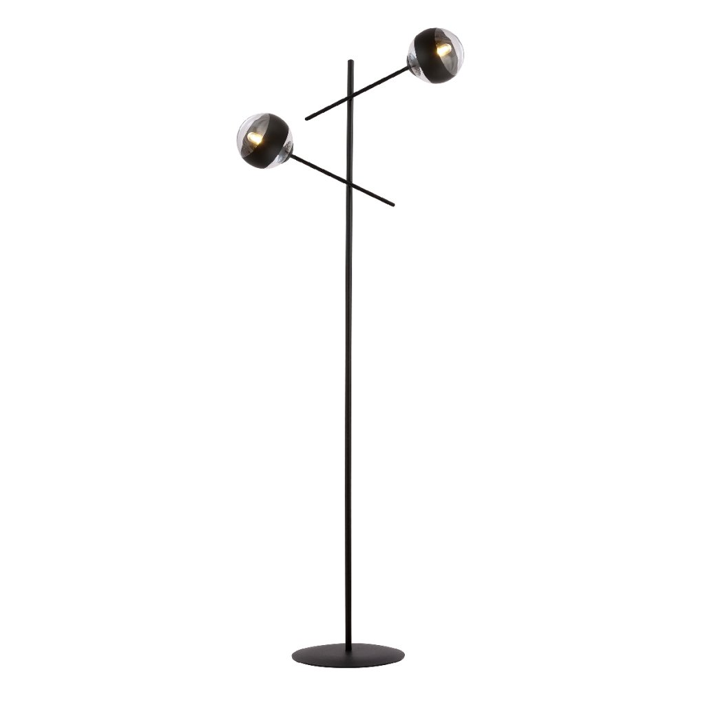 Lampa de podea moderna cu 2 brate LINEAR LP2 BLACK/STRIPE, Lampadare moderne de podea⭐ modele elegante pentru iluminat camera living dormitor.✅DeSiGn decorativ de lux unic!❤️Promotii lampi❗ ➽www.evalight.ro. Alege corpuri de iluminat de podea pt interior cu reader LED, ieftine de calitate deosebita la cel mai bun pret. a