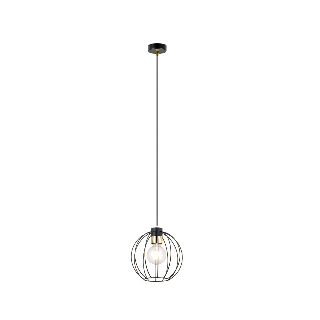 Pendul design modern Gino 1 negru, auriu, Pendule / Lustre suspendate moderne, LED⭐ modele elegante pentru bucatarie, living dormitor.✅DeSiGn decorativ unic!❤️Promotii lampi❗ ➽www.evalight.ro. Alege corpuri de iluminat suspendate pt interior stil modern, suspensii de tip pendule cu cristale, abajur material textil, lemn, metal, sticla, bec tip lumanare Edison sau LED, ieftine si de lux, calitate deosebita la cel mai bun pret. a