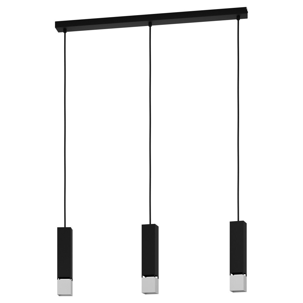 Lustra suspendata design modern Butrano negru, argintiu, Promotii lustre, reduceri⭐ corpuri de iluminat, mobila si decoratiuni de interior si exterior.⭕Oferte Pret redus online ➽ www.evalight.ro❗ a