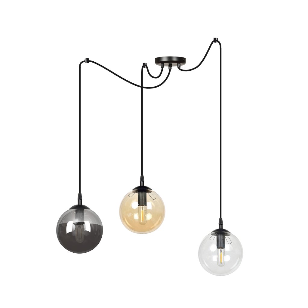 Lustra suspendata design modern GIGI 3 MIX, Candelabre si Lustre moderne elegante⭐ modele clasice de lux pentru living, bucatarie si dormitor.✅ DeSiGn actual Top 2020!❤️Promotii lampi❗ ➽ www.evalight.ro. Oferte corpuri de iluminat suspendate pt camere de interior (înalte), suspensii (lungi) de tip lustre si candelabre, pendule decorative stil modern, clasic, rustic, baroc, scandinav, retro sau vintage, aplicate pe perete sau de tavan, cu cristale, abajur din material textil, lemn, metal, sticla, bec Edison sau LED, ieftine de calitate deosebita la cel mai bun pret. a