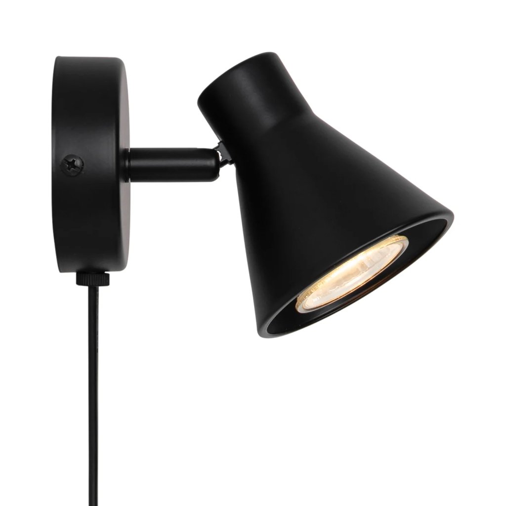 Aplica de perete cu spot directionabil design modern Eik 2 negru, Promotii lustre, reduceri⭐ corpuri de iluminat, mobila si decoratiuni de interior si exterior.⭕Oferte Pret redus online ➽ www.evalight.ro❗ a