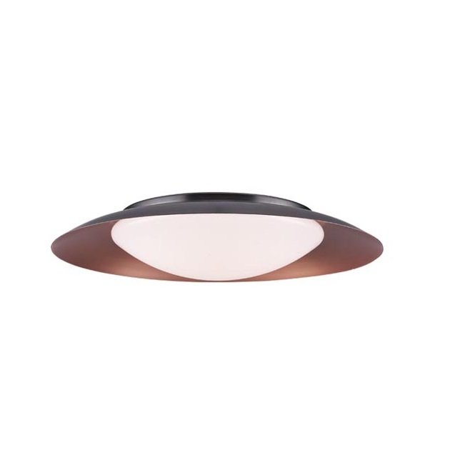 Plafoniera LED design modern Celil negru, cupru 50cm, Corpuri de iluminat interior LED⭐ modele lustre interior LED pentru living, dormitor, bucatarie, baie.✅DeSiGn decorativ de lux!❤️Promotii lampi LED❗ ➽www.evalight.ro. Alege Corpuri de iluminat interior LED elegante in stil modern, suspendate sau aplicate de tavan si perete, ieftine de calitate deosebita la cel mai bun pret. a