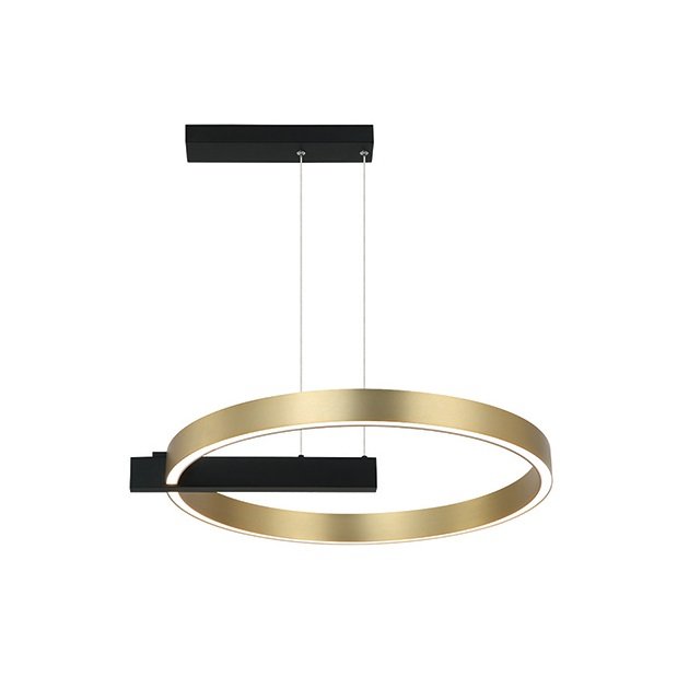 Lustra LED dimabila design modern Fendi negru, auriu, Pendule / Lustre suspendate moderne, LED⭐ modele elegante pentru bucatarie, living dormitor.✅DeSiGn decorativ unic!❤️Promotii lampi❗ ➽www.evalight.ro. Alege corpuri de iluminat suspendate pt interior stil modern, suspensii de tip pendule cu cristale, abajur material textil, lemn, metal, sticla, bec tip lumanare Edison sau LED, ieftine si de lux, calitate deosebita la cel mai bun pret. a