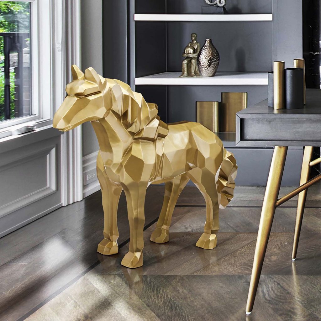 Figurina cal design decorativ Future Horse, Statuete / Figurine decorative moderne⭐ decoratiuni interioare de lux, obiecte de decor ❗ ➽ www.evalight.ro.   a