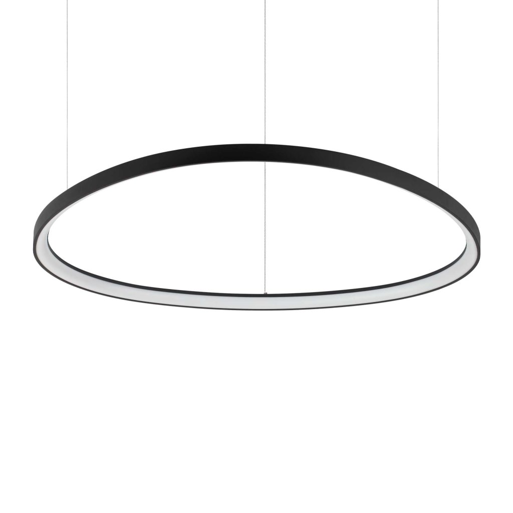 Lustra LED XXL suspendata design circular GEMINI SP D105 neagra, Lustre LED, moderne⭐ modele pendule pentru iluminat dormitor, living, bucatarie.✅DeSiGn decorativ unic!❤️Promotii lampi LED❗ ➽ www.evalight.ro. Alege corpuri de iluminat cu LED suspendate pt interior, suspensii elegante de lux cu cristale (becuri cu leduri si module LED integrate cu lumina calda, naturala sau rece), ieftine de calitate deosebita la cel mai bun pret.  a