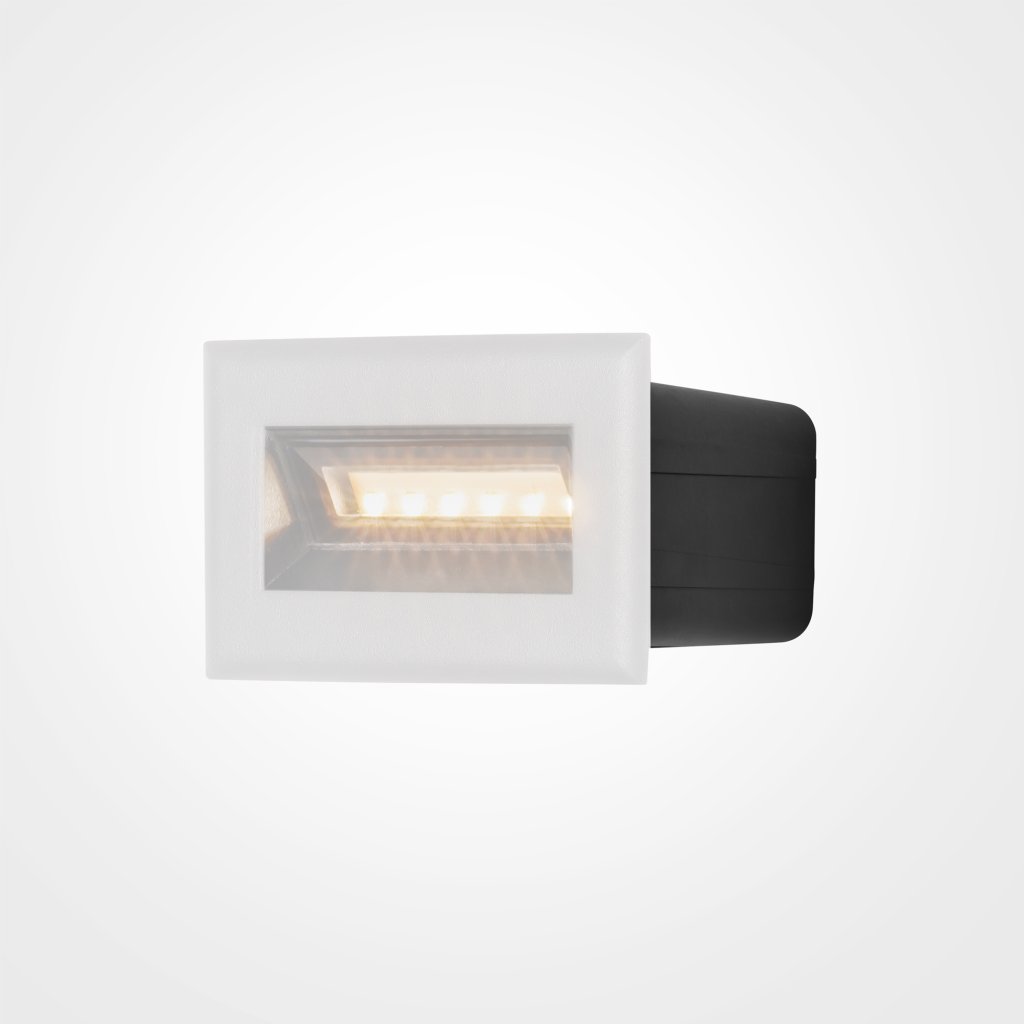 Spot LED incastrabil scari / perete exterior IP65 Bosca alb 8,4cm,  a
