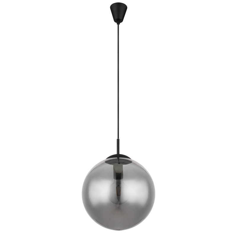 Pendul modern Joel negru, fumuriu 30cm, Pendule / Lustre suspendate moderne, LED⭐ modele elegante pentru bucatarie, living dormitor.✅DeSiGn decorativ unic!❤️Promotii lampi❗ ➽www.evalight.ro. Alege corpuri de iluminat suspendate pt interior stil modern, suspensii de tip pendule cu cristale, abajur material textil, lemn, metal, sticla, bec tip lumanare Edison sau LED, ieftine si de lux, calitate deosebita la cel mai bun pret. a