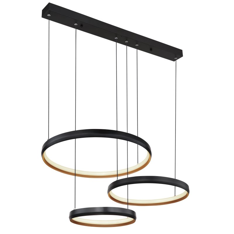 Lustra LED suspendata cu telecomanda design modern Halli negru, auriu, Corpuri de iluminat interior LED⭐ modele lustre interior LED pentru living, dormitor, bucatarie, baie.✅DeSiGn decorativ de lux!❤️Promotii lampi LED❗ ➽www.evalight.ro. Alege Corpuri de iluminat interior LED elegante in stil modern, suspendate sau aplicate de tavan si perete, ieftine de calitate deosebita la cel mai bun pret. a