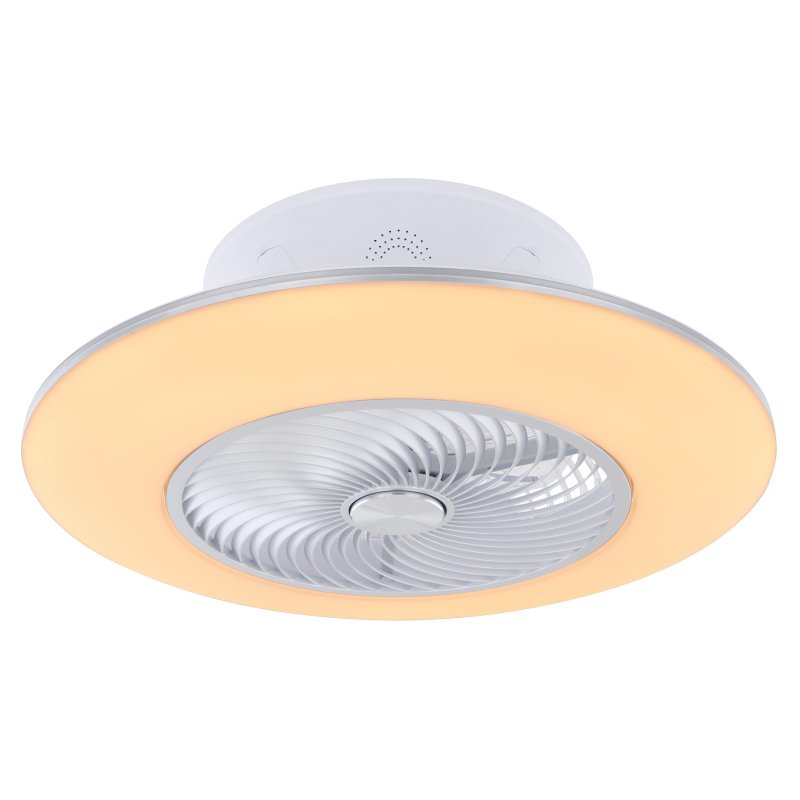 Lustra LED cu ventilator si telecomanda design modern Kello alb, Corpuri de iluminat interior, moderne⭐ modele lustre interior pentru living, dormitor, bucatarie, baie.✅DeSiGn decorativ de lux!❤️Promotii lampi❗ ➽www.evalight.ro. Alege Corpuri de iluminat interior elegante in stil modern, suspendate sau aplicate de tavan si perete, ieftine de calitate deosebita la cel mai bun pret.
 a