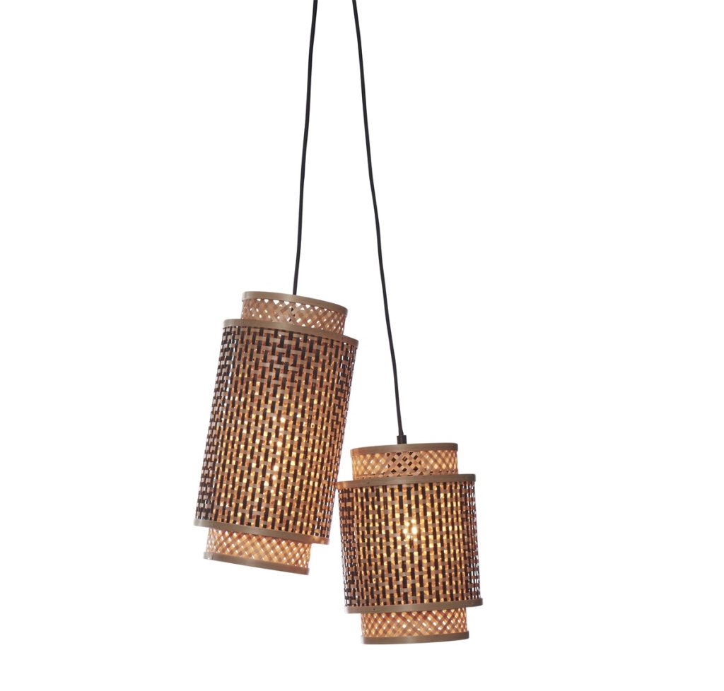 Lustra eco din bambus Bhutan/2-Shades bl/nat, Lustre rustice, lemn⭐ modele de candelabre pentru iluminat interior.✅Design decorativ în stil rustic!❤️Promotii lampi❗ ➽www.evalight.ro. Alege corpuri de iluminat rustice de tip lustra din lemn sau fier forjat, lustre suspendate si pendule pt baie, bucatarie, living, dormitor, foisoare si terase casa, ieftine si de lux, calitate la cel mai bun pret. a