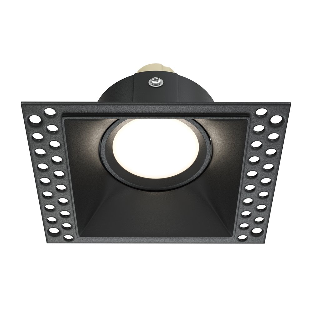 Spot incastrabil design tehnic Dot negru 11,2x11,2cm, Spoturi incastrate tavan / perete, LED⭐ modele moderne pentru baie, living, dormitor, bucatarie, hol.✅Design decorativ unic!❤️Promotii lampi❗ ➽ www.evalight.ro. Alege corpuri de iluminat interior de tip spot-uri incastrabile cu LED, cu lumina calda, alba rece sau neutra, montare in tavanul fals rigips, mobila, pardoseala, beton, ieftine de calitate la cel mai bun pret. a