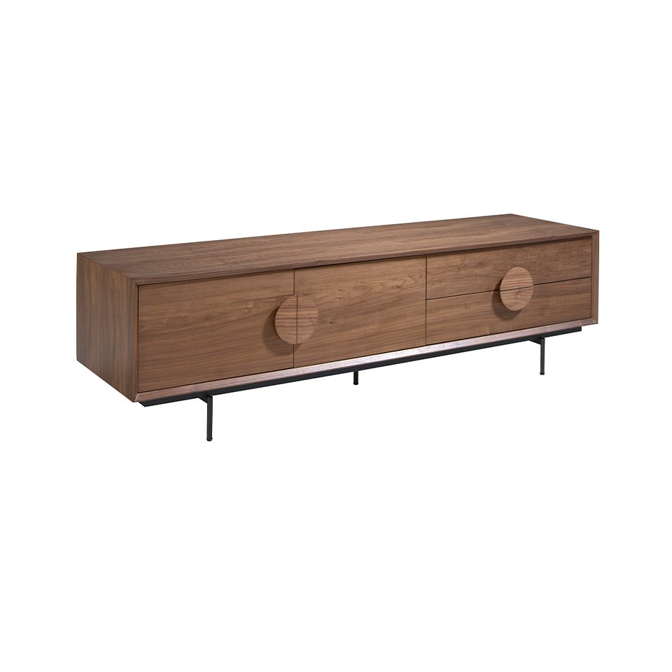 Comoda TV moderna design LUX Walnut and Black, Dulapuri / Comode moderne⭐ modele elegante de lux mobila cu sertare, usi si rafturi pentru living, dormitor si hol.❤️Promotii dulapuri si comode TV❗ Alege comode lungi masute tip comode TV din lemn, metal, sticla, albe lucioase, cu picioare inalte metalice, oglinda: clasice in stil baroc, scandinave, minimalist, vintage retro, industrial, calitate deosebita la cel mai bun pret. a