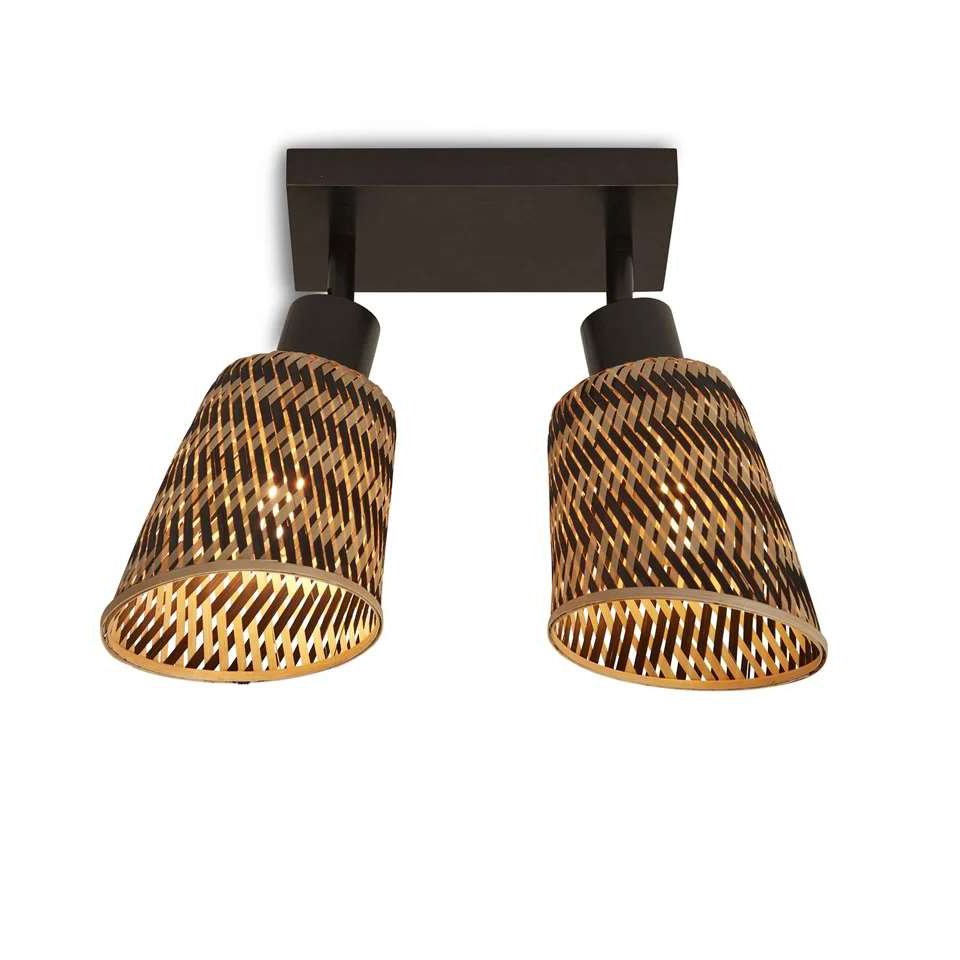 Plafoniera eco din bambus Java 2-Shade bl/15x17, bl./nat, Plafoniere rustice, lemn⭐ modele de tavan pentru iluminat interior.✅Design decorativ în stil rustic!❤️Promotii lampi❗ ➽www.evalight.ro. Alege corpuri de iluminat rustice de tip lustra plafoniera aplicata de perete sau tavan pentru pt baie, bucatarie, living, dormitor, foisoare si terase casa, ieftine si de lux, calitate la cel mai bun pret. a