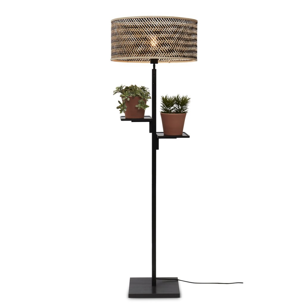 Lampadar eco din bambus cu polita Java black/50x22, bl/nat, Lampadare de podea pentru living, LED⭐ modele lampi cu picior inalt vintage, moderne si clasice.✅DeSiGn elegant de lux!❤️Promotii lampi❗ ➽www.evalight.ro. Alege corpuri de iluminat de podea pt interior cu reader LED, decorative stil industrial din metal cu picior inalt curbat, trepied din lemn, abajur din material textil, sticla, tesatura, ieftine de calitate deosebita la cel mai bun pret. a