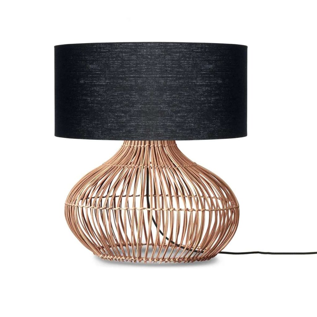 Veioza eco din ratan Kalahari L/4723 black, Veioze rustice si Lampi de masa stil rustic⭐modele din lemn potrivite pentru noptiere dormitor living, birou.✅DeSiGn decorativ vintage!❤️Promotii lampi❗ ➽www.evalight.ro. Alege corpuri de iluminat interior rustice de tip veioza pentru casa, ieftine si de lux, calitate la cel mai bun pret. a