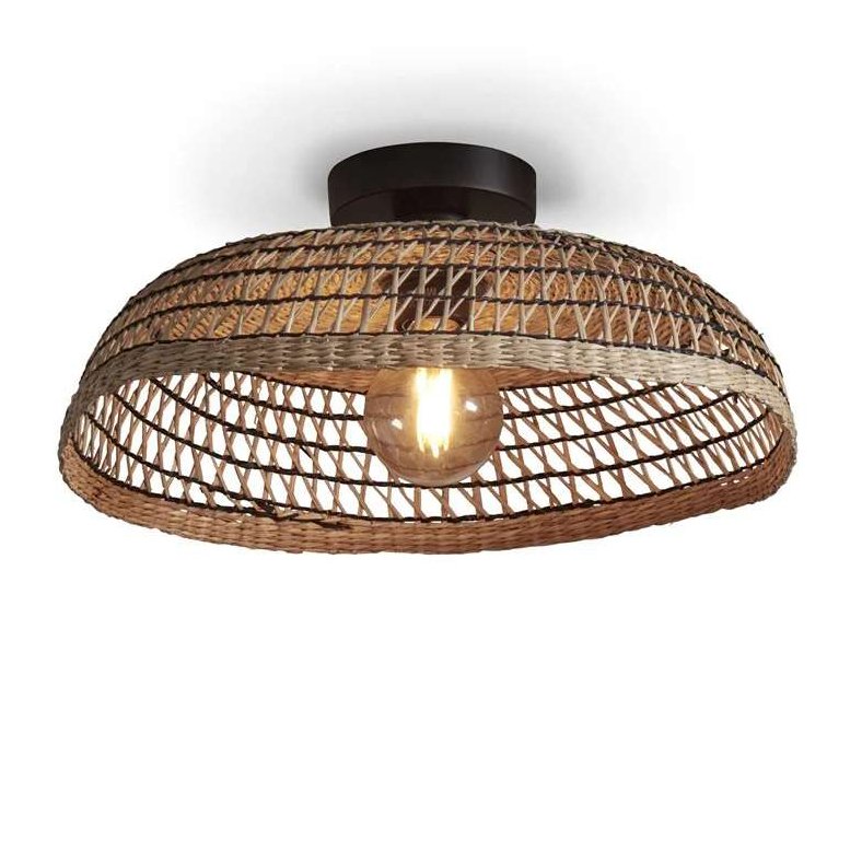 Plafoniera eco din iarba de mare Pantanal, nat/black, Plafoniere moderne, LED⭐ modele elegante pentru living, dormitor, bucatarie sau hol.✅DeSiGn decorativ actual unic!❤️Promotii lampi❗ ➽www.evalight.ro. Alege corpuri de iluminat interior de tip plafoniera, lustre aplicate de tavan si perete pt camere casa, ieftine si de lux, calitate deosebita la cel mai bun pret. a