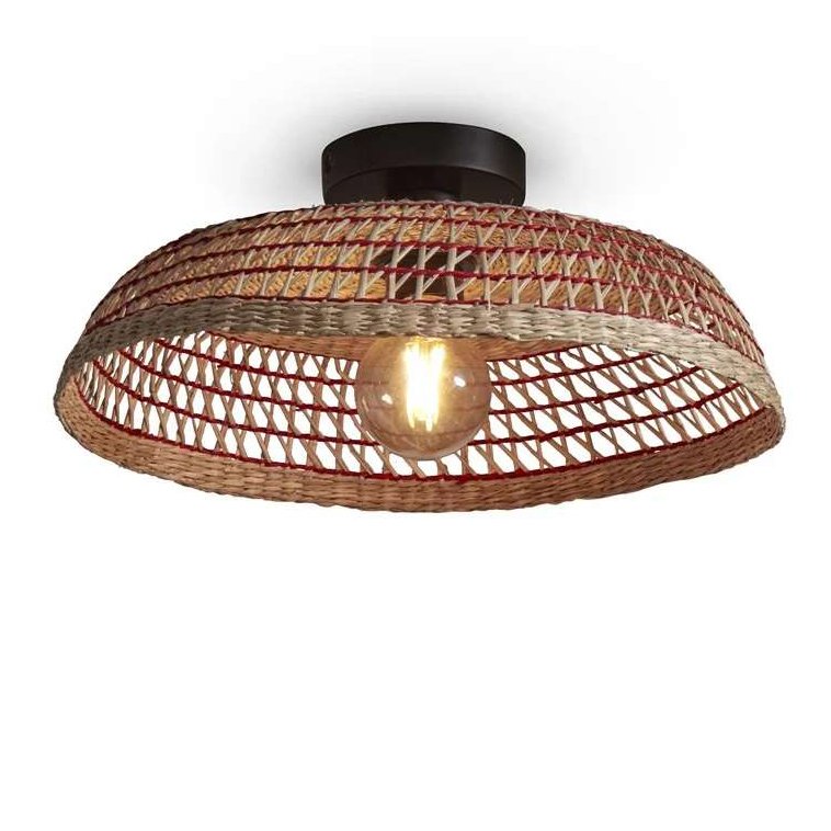 Plafoniera eco din iarba de mare Pantanal, nat/red, Plafoniere moderne, LED⭐ modele elegante pentru living, dormitor, bucatarie sau hol.✅DeSiGn decorativ actual unic!❤️Promotii lampi❗ ➽www.evalight.ro. Alege corpuri de iluminat interior de tip plafoniera, lustre aplicate de tavan si perete pt camere casa, ieftine si de lux, calitate deosebita la cel mai bun pret. a