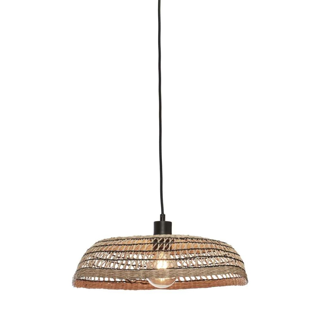 Lustra/Pendul eco din iarba de mare Pantanal, nat/black, Pendule / Lustre suspendate moderne, LED⭐ modele elegante pentru bucatarie, living dormitor.✅DeSiGn decorativ unic!❤️Promotii lampi❗ ➽www.evalight.ro. Alege corpuri de iluminat suspendate pt interior stil modern, suspensii de tip pendule cu cristale, abajur material textil, lemn, metal, sticla, bec tip lumanare Edison sau LED, ieftine si de lux, calitate deosebita la cel mai bun pret. a