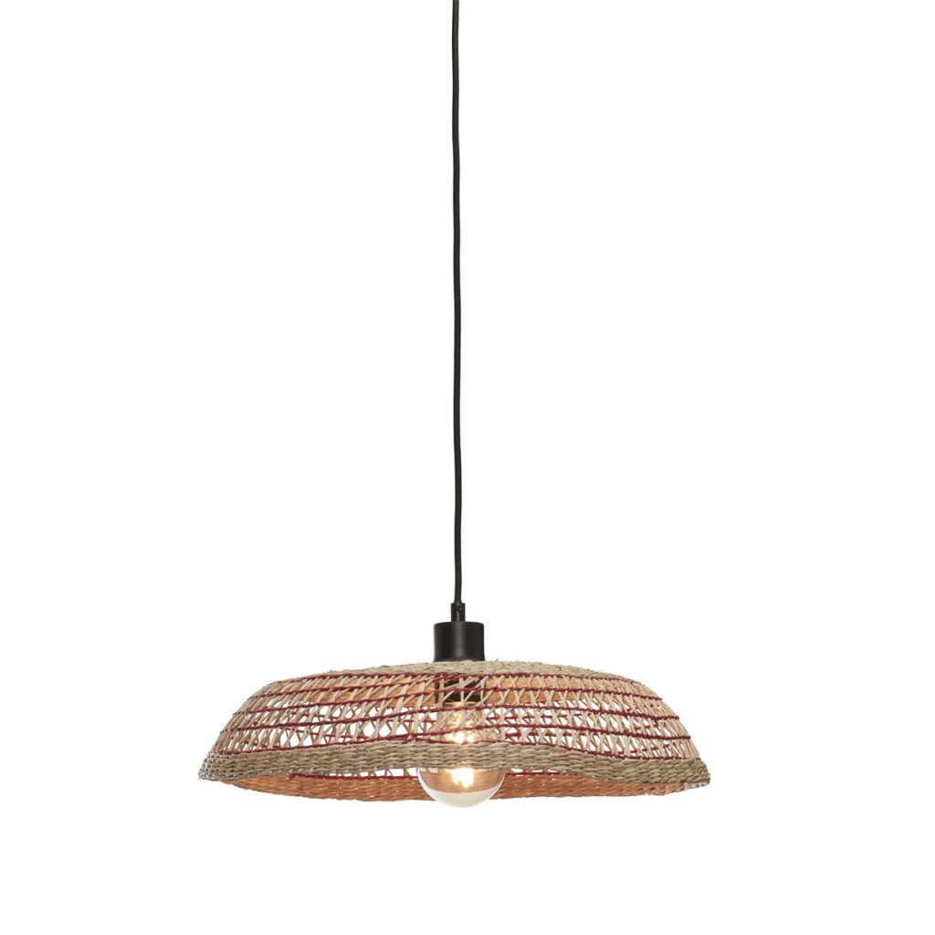 Lustra/Pendul eco din iarba de mare Pantanal, nat/red, Corpuri de iluminat interior, moderne⭐ modele lustre interior pentru living, dormitor, bucatarie, baie.✅DeSiGn decorativ de lux!❤️Promotii lampi❗ ➽www.evalight.ro. Alege Corpuri de iluminat interior elegante in stil modern, suspendate sau aplicate de tavan si perete, ieftine de calitate deosebita la cel mai bun pret.
 a