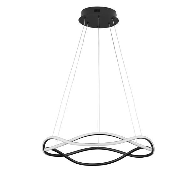 Lustra LED suspendata design modern JINAL Black 60cm, Corpuri de iluminat interior LED⭐ modele lustre interior LED pentru living, dormitor, bucatarie, baie.✅DeSiGn decorativ de lux!❤️Promotii lampi LED❗ ➽www.evalight.ro. Alege Corpuri de iluminat interior LED elegante in stil modern, suspendate sau aplicate de tavan si perete, ieftine de calitate deosebita la cel mai bun pret. a