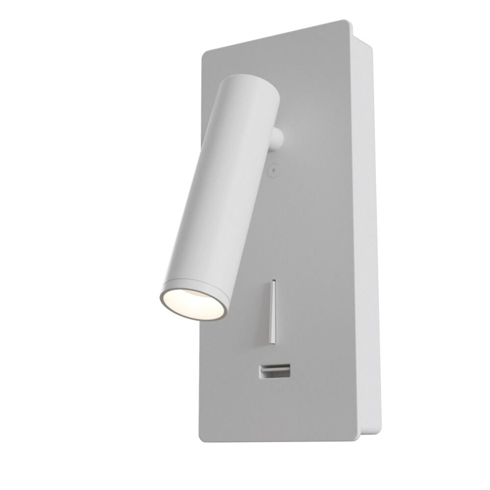 Aplica de perete cu spot LED directionabil si port USB Mirax alb, Aplice de perete LED, moderne⭐ modele potrivite pentru dormitor, living, baie, hol, bucatarie.✅DeSiGn LED decorativ unic!❤️Promotii lampi❗ ➽ www.evalight.ro. Alege corpuri de iluminat cu LED pt interior, elegante din cristal (becuri cu leduri si module LED integrate cu lumina calda, naturala sau rece), ieftine si de lux, calitate deosebita la cel mai bun pret.  a