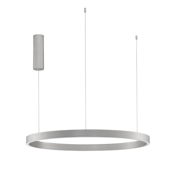 Lustra LED design circular cu iluminat sus si jos ELOWEN argintiu, diametru 80cm, Lustre LED, moderne⭐ modele pendule pentru iluminat dormitor, living, bucatarie.✅DeSiGn decorativ unic!❤️Promotii lampi LED❗ ➽ www.evalight.ro. Alege corpuri de iluminat cu LED suspendate pt interior, suspensii elegante de lux cu cristale (becuri cu leduri si module LED integrate cu lumina calda, naturala sau rece), ieftine de calitate deosebita la cel mai bun pret.  a